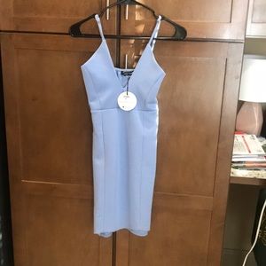 Blue/periwinkle white Fox dress - size AU 8/US M